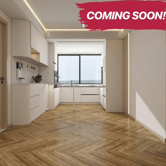 Sunlit Elm - Herringbone - Infinita