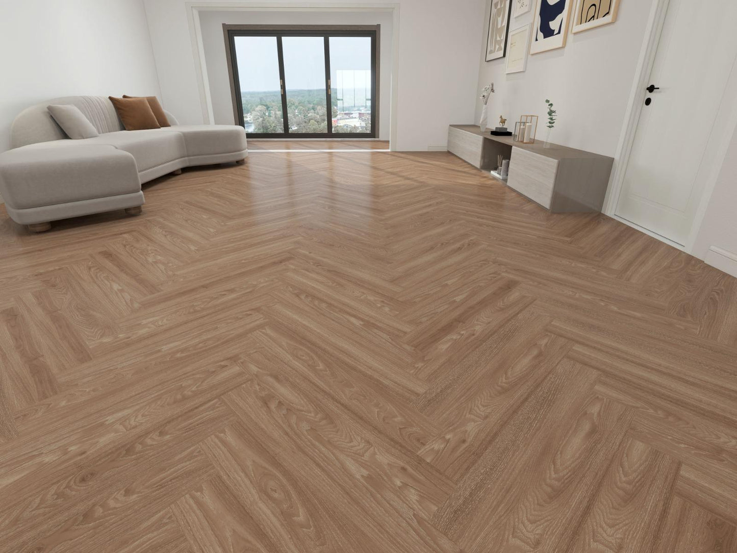 Tuscan Ember Chestnut - Herringbone - Infinita